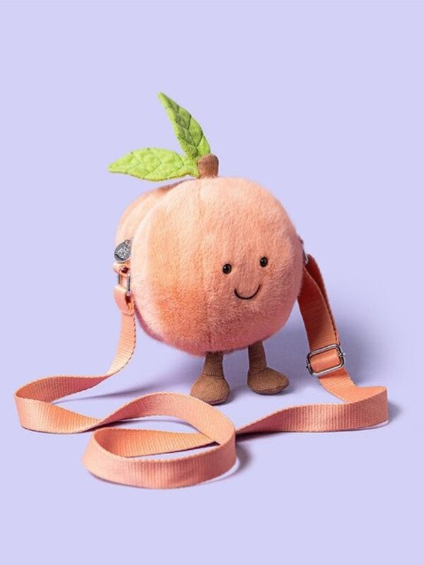 Jellycat Inc. Amuseables Peach Shoulder Bag