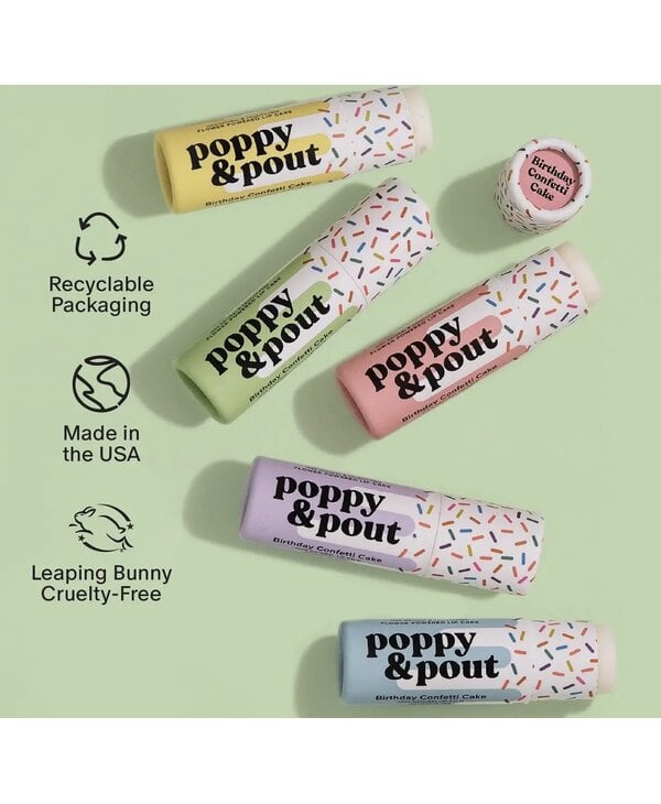 Poppy & Pout Poppy & Pout Birthday Cake Balm