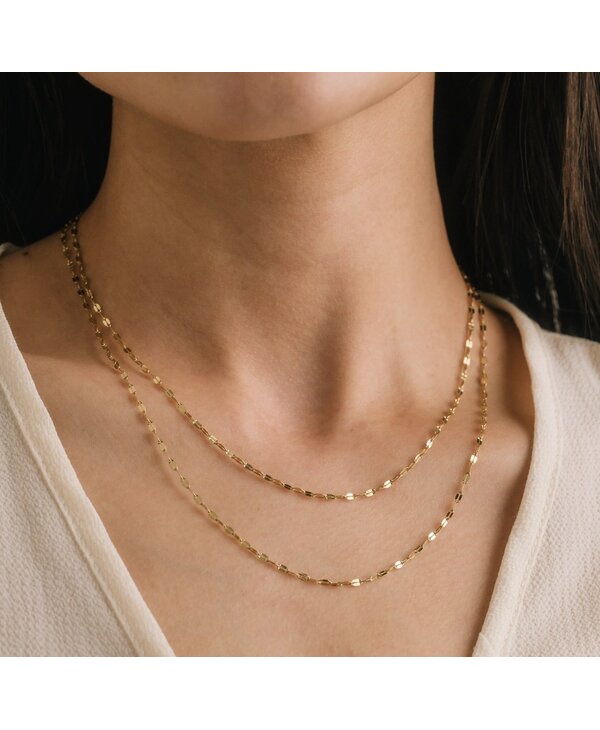 Lovers Tempo Ray Layered Necklace, Gold