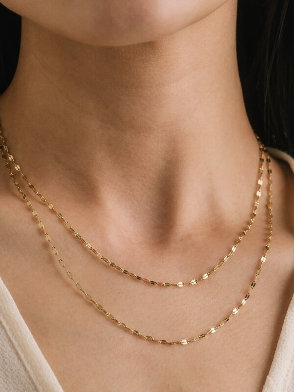 Lovers Tempo Ray Layered Necklace, Gold