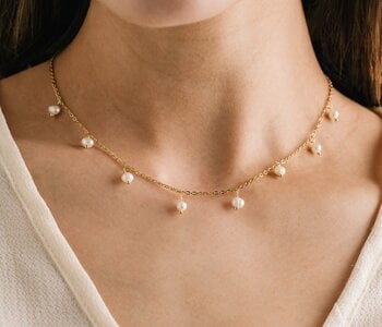 Perla Necklace, Gold
