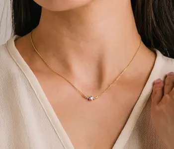 Stargazer Necklace, Clear