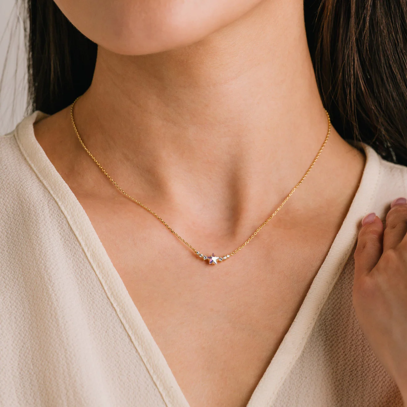 Lovers Tempo Stargazer Necklace, Clear