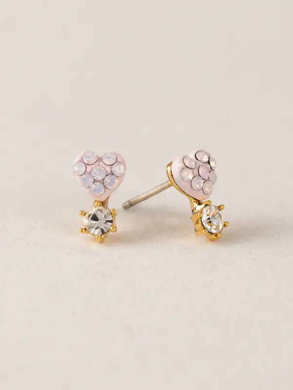 Lovers Tempo Bisou Stud Earrings, Pink