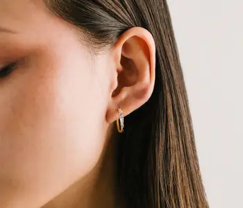 Tamara Hoop Earrings, Gold