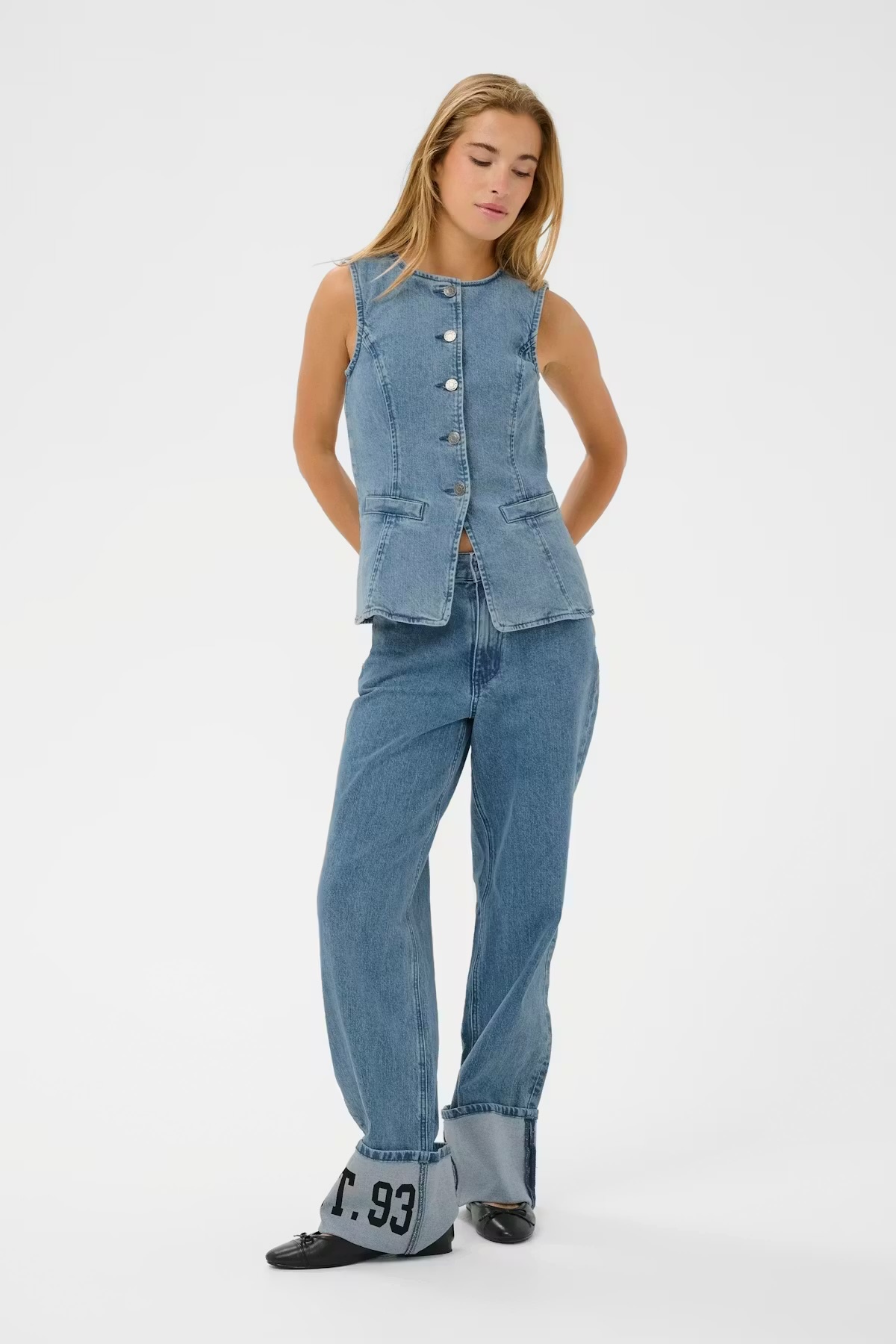 Kaffe KAvallis Denim Waistcoat