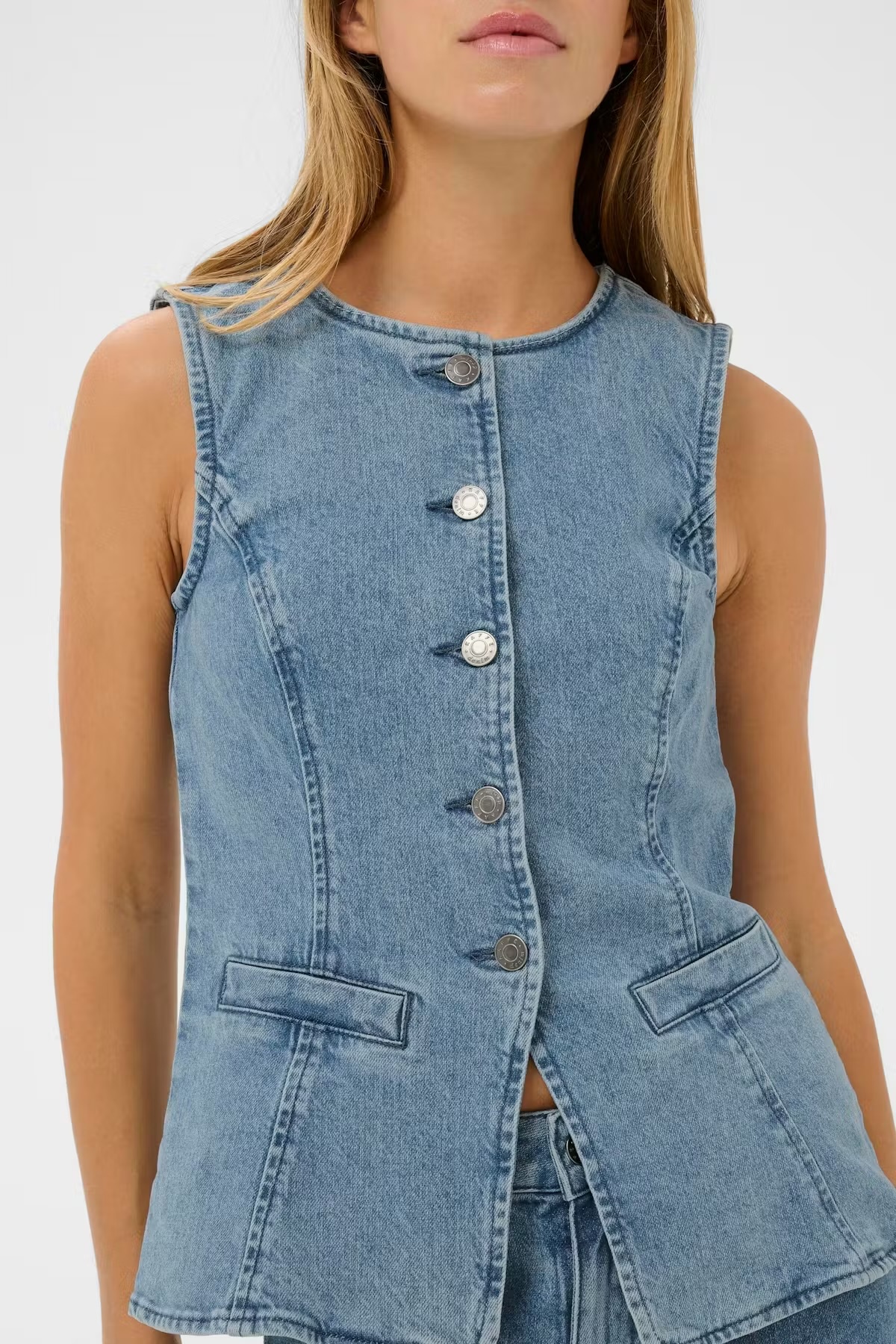 Kaffe KAvallis Denim Waistcoat