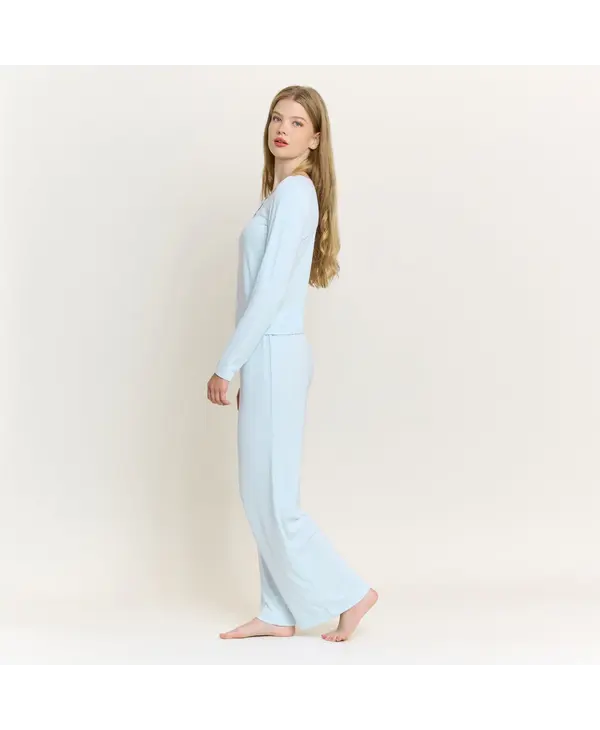 Honeydew Intimates Blissful Long Sleeve/Pant Henley Set