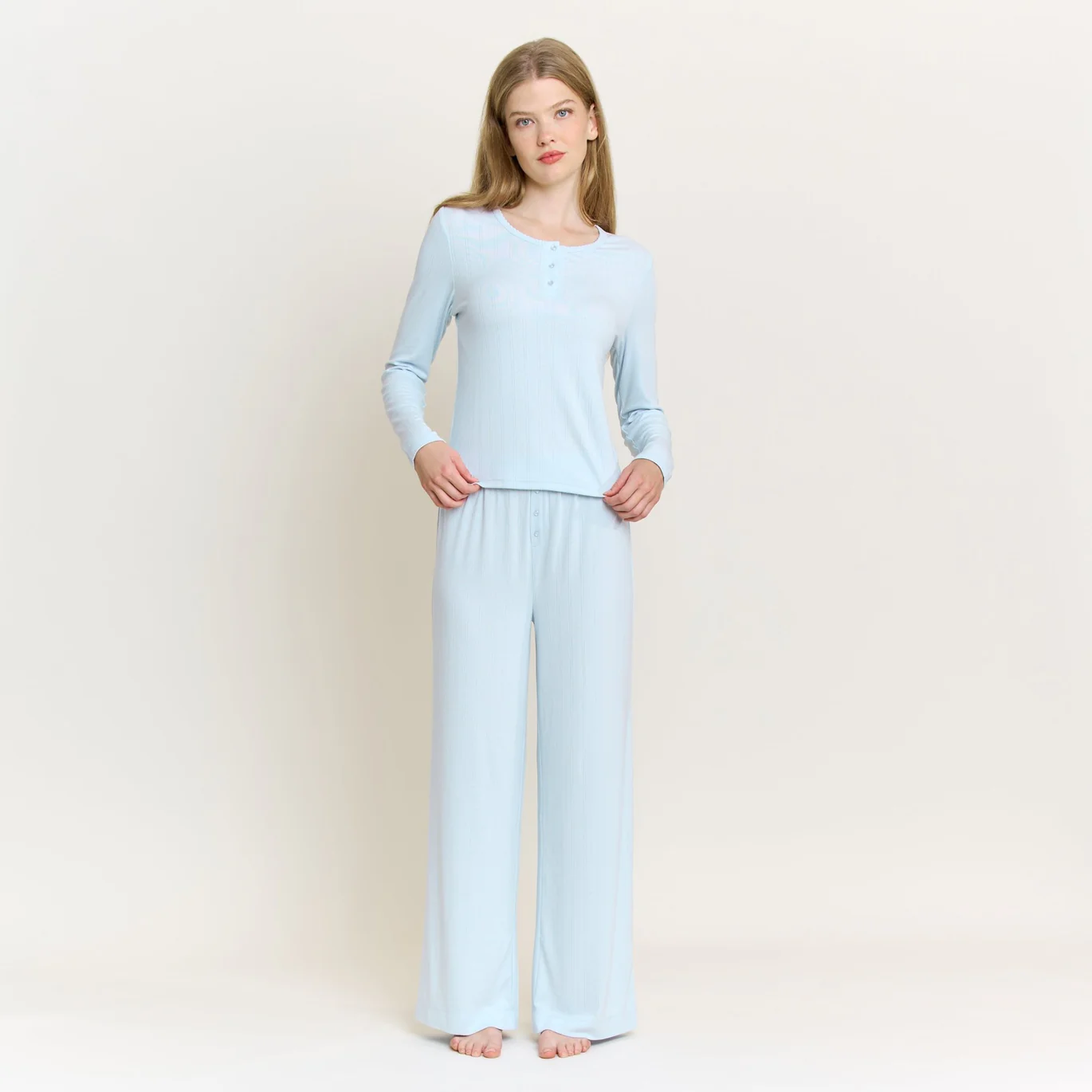 Honeydew Intimates Blissful Long Sleeve/Pant Henley Set