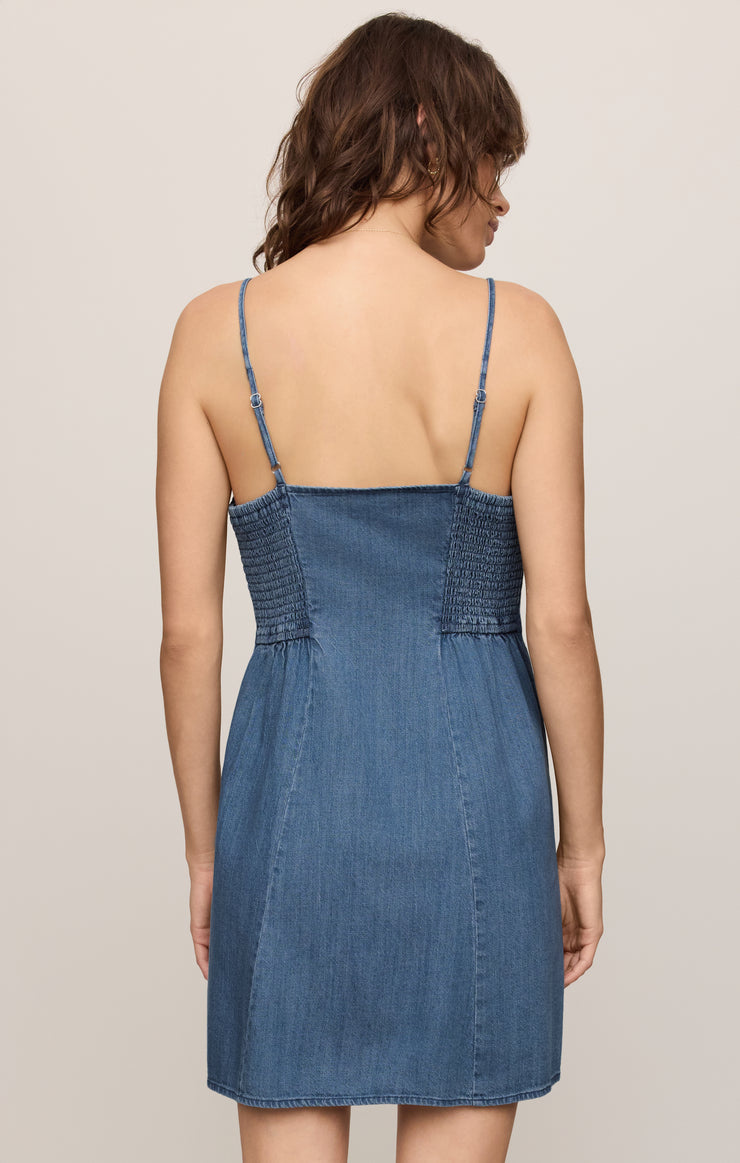 Z Supply Angel Eyes Denim Mini Dress
