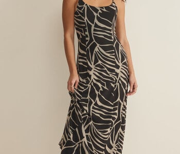 Charisma Tova Palm Midi Dress