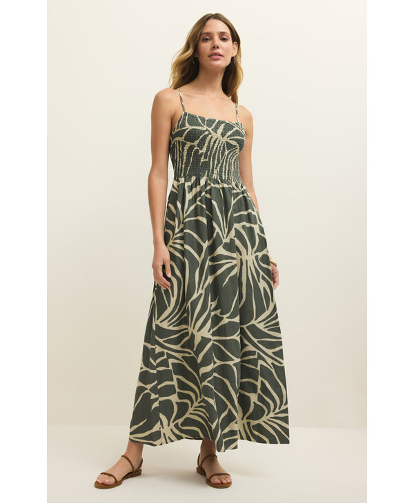 Z Supply Bayside Tova Palm Midi Dress