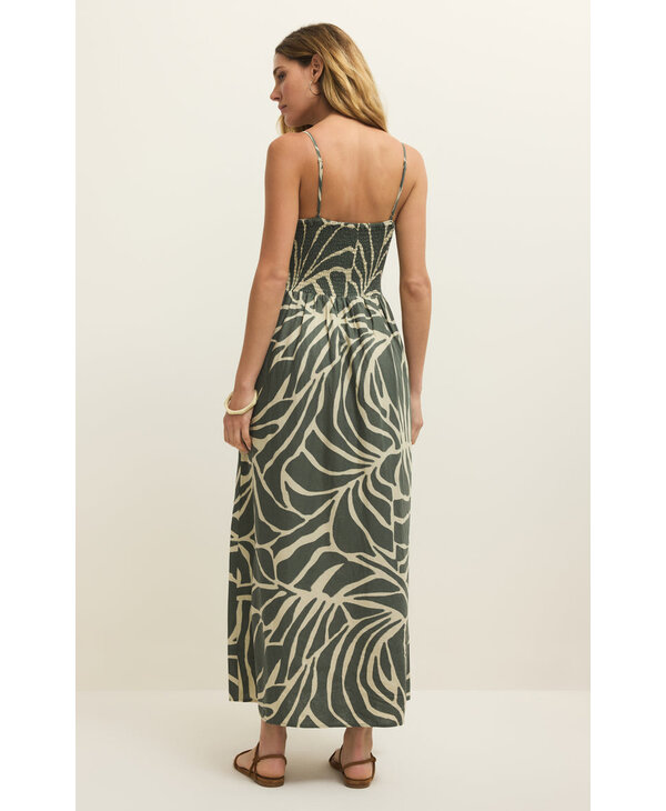 Z Supply Bayside Tova Palm Midi Dress