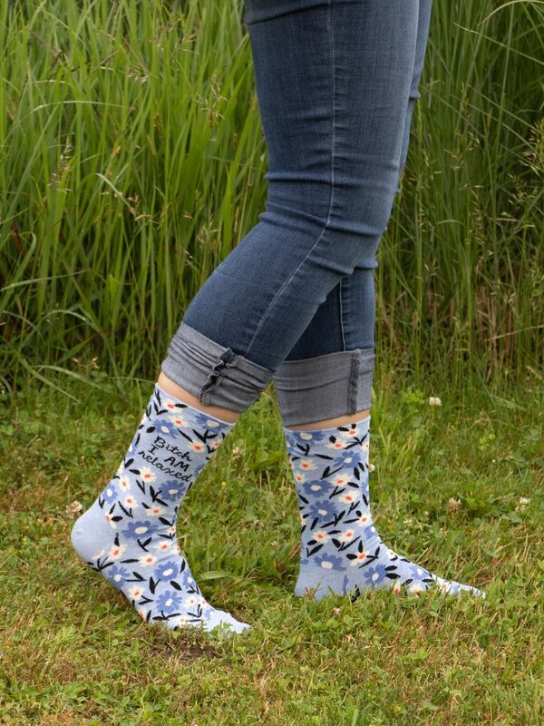 Blue Q Bi*** I am Relaxed Socks