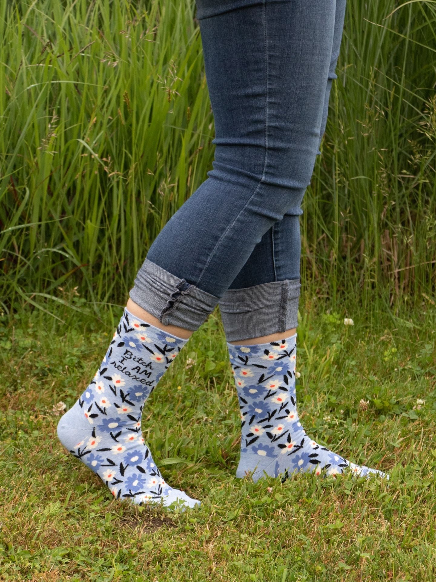 Blue Q Bi*** I am Relaxed Socks