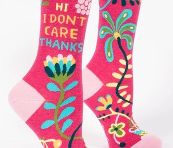 Hi. I Don't Care Socks