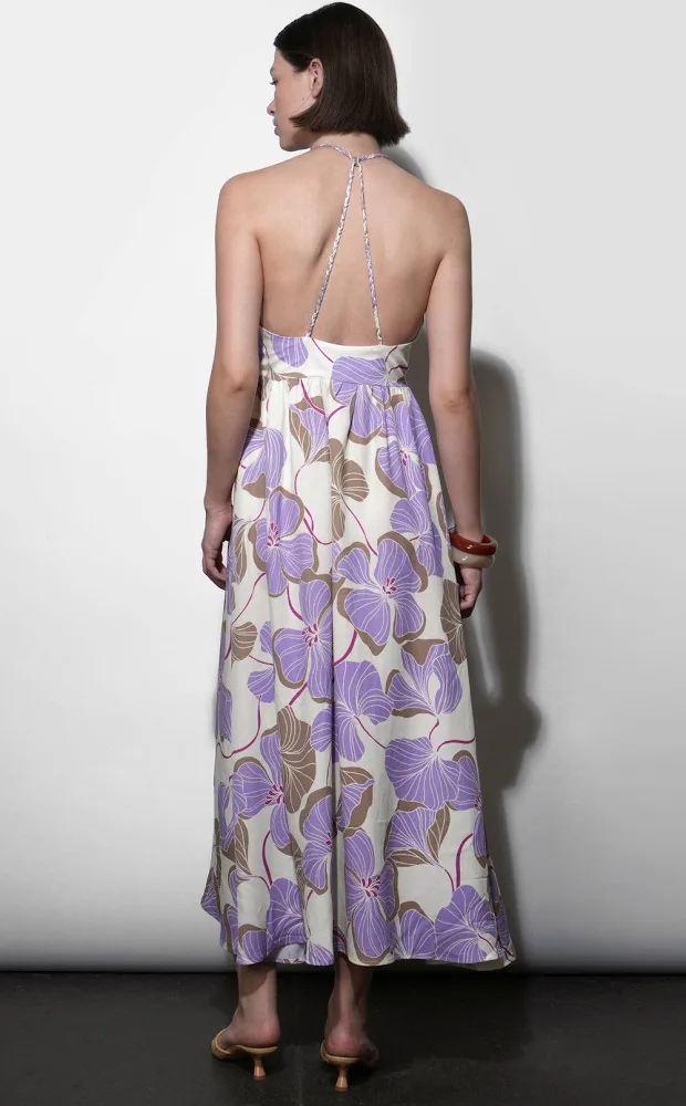 Greylin Ayla Halter Strap Maxi Dress