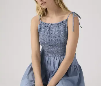 Monaco Cotton Sundress, Breezy Blues