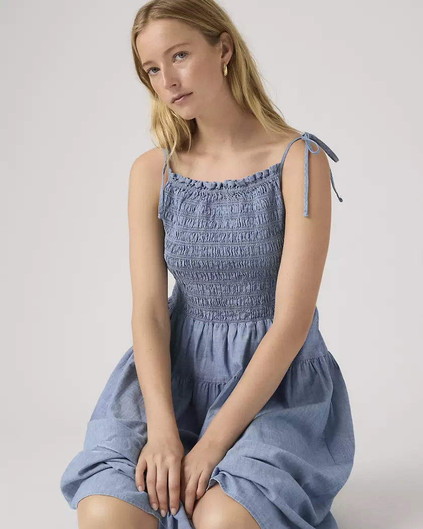 Levi Strauss & Co. Monaco Cotton Sundress, Breezy Blues