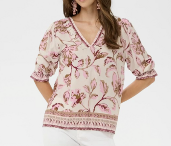 CRTiah Boho Blouse 3/4 Sleeve