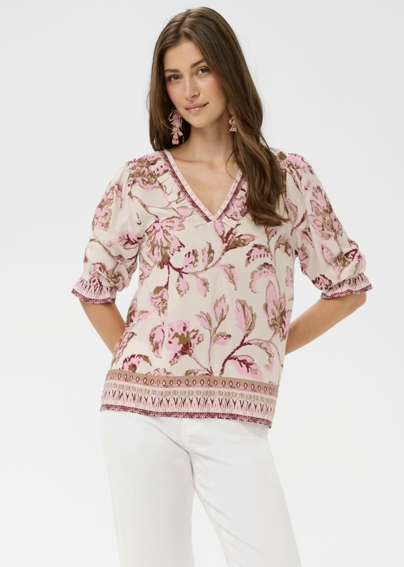 Cream CRTiah Boho Blouse 3/4 Sleeve