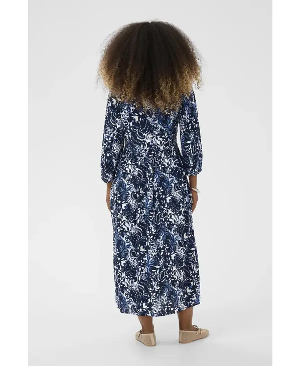 Cream CRTiah Smock Dress