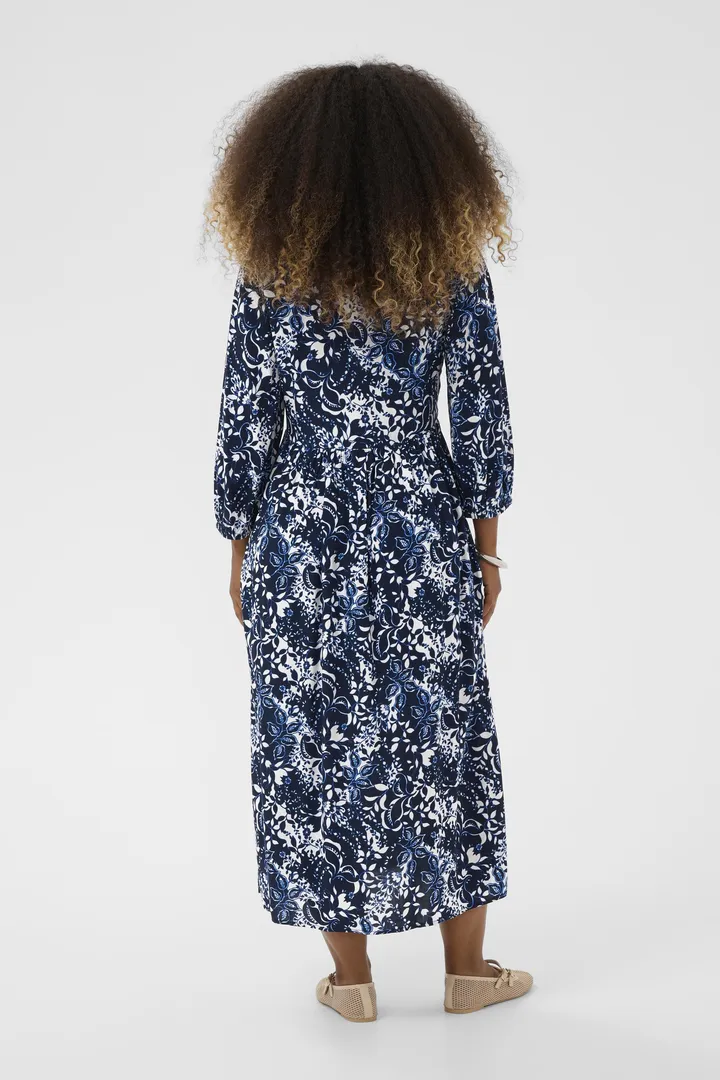 Cream CRTiah Smock Dress