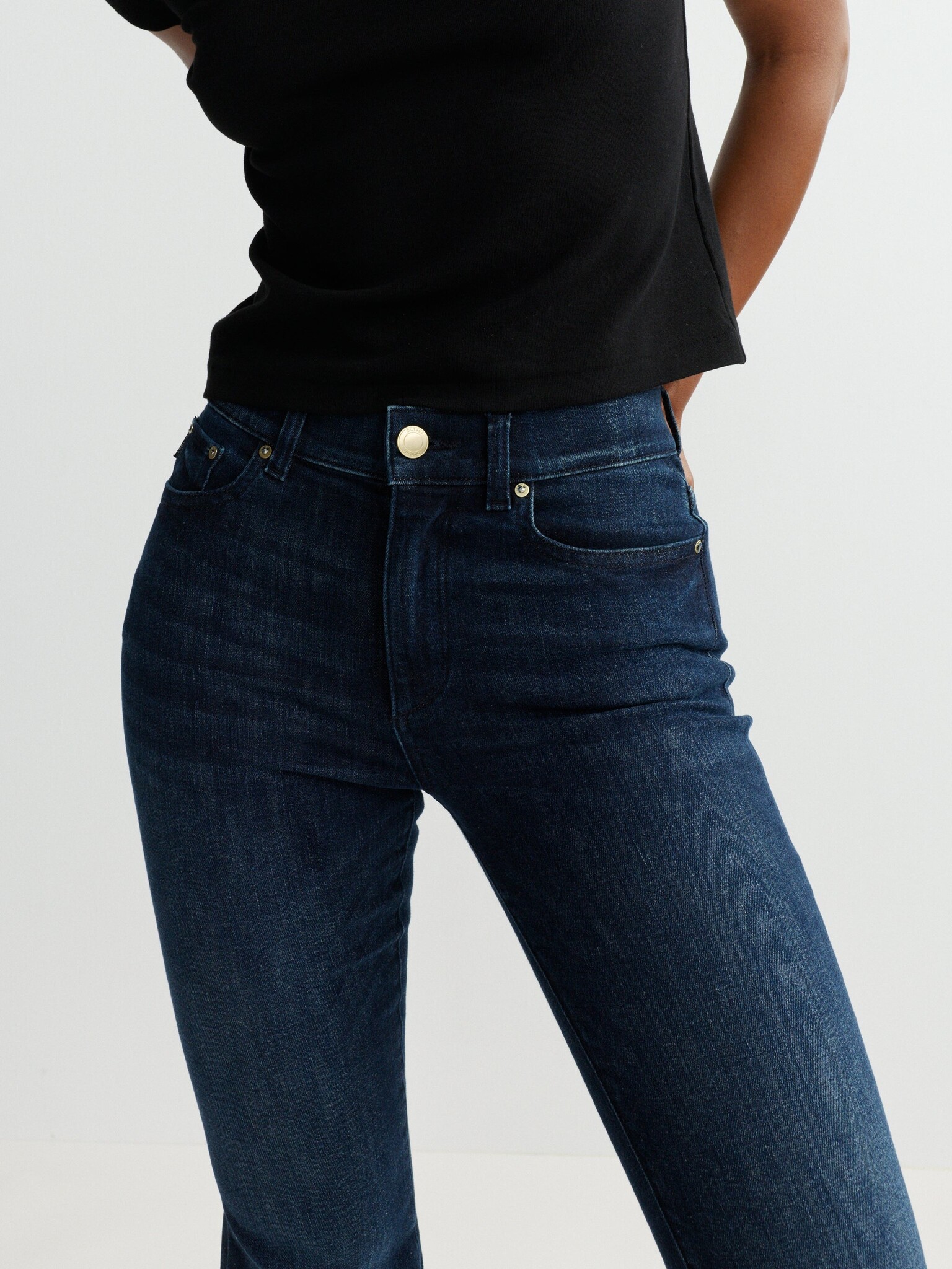 DL1961 Bridget Boot High Rise Instasculpt 33" in Mediterranean