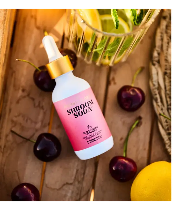 Ananda Elixirs Shroom Soda, Black Cherry