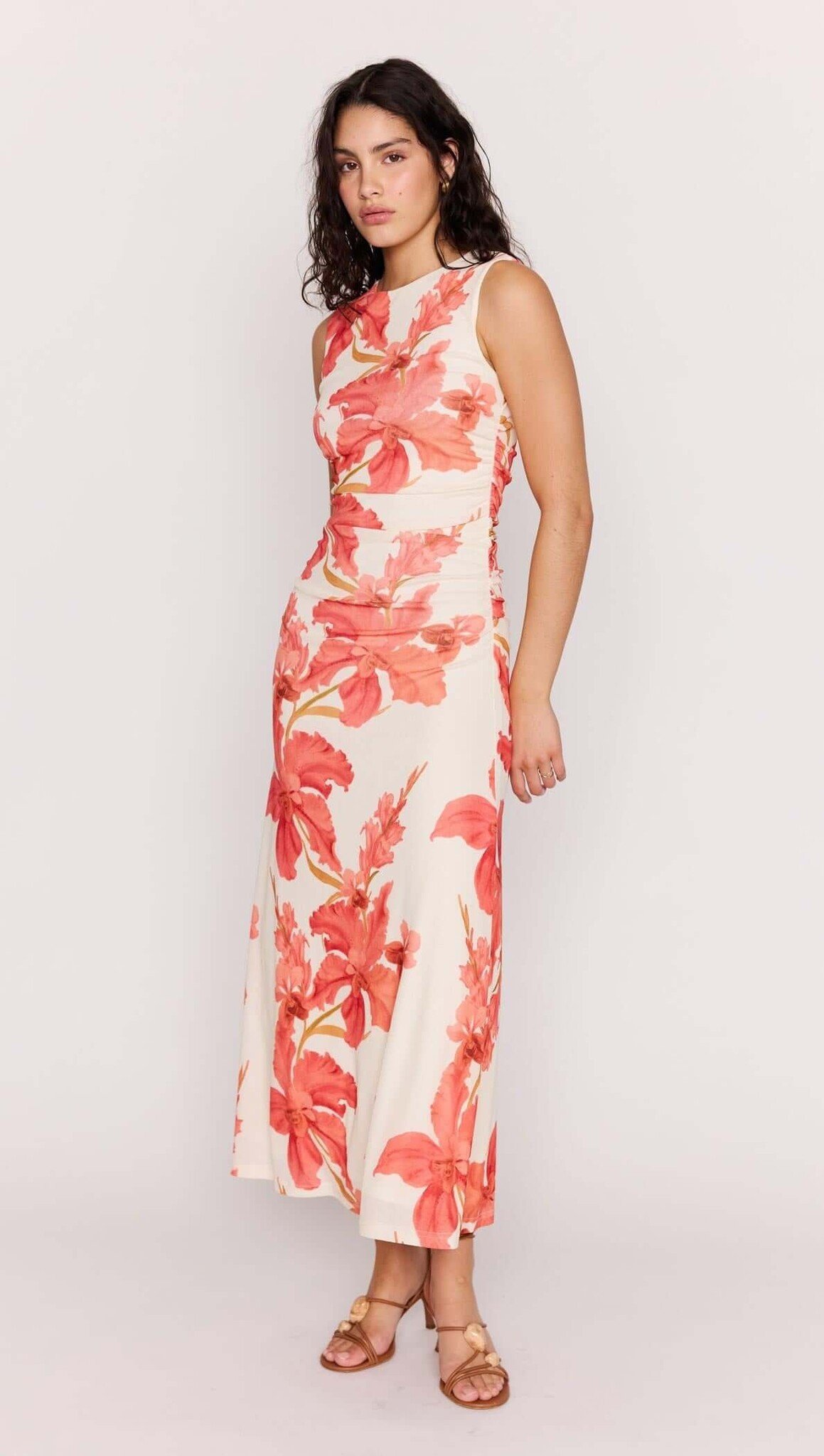 Mink Pink Isla Mesh Midi Dress