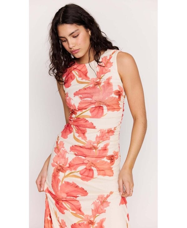 Mink Pink Isla Mesh Midi Dress