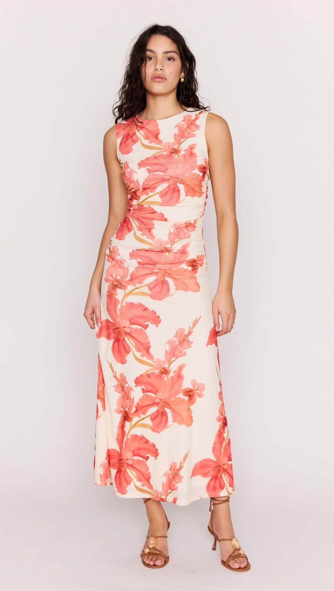 Mink Pink Isla Mesh Midi Dress