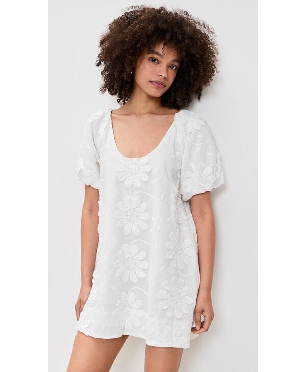 Mink Pink Alessia Smock Mini Dress