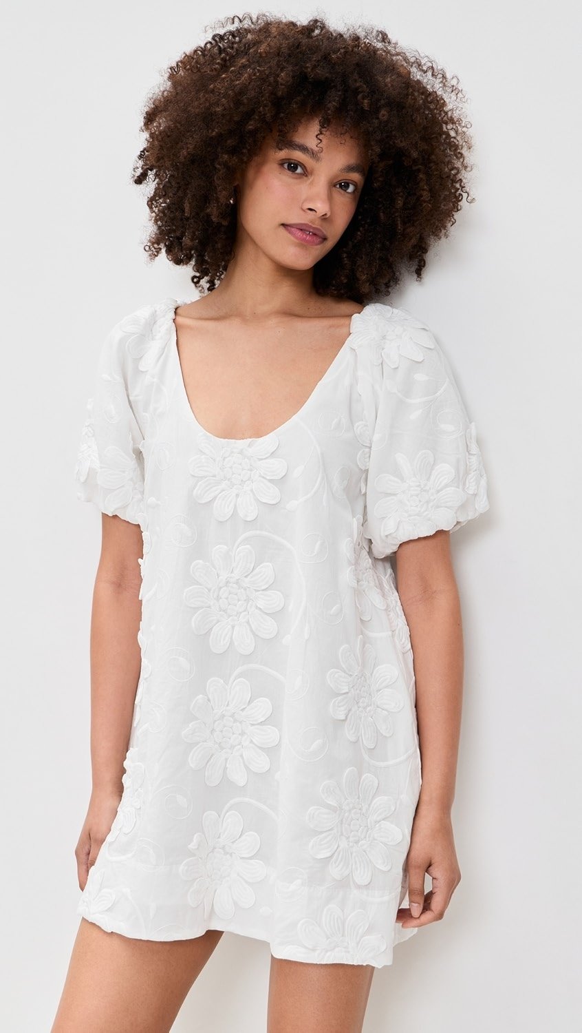 Mink Pink Alessia Smock Mini Dress