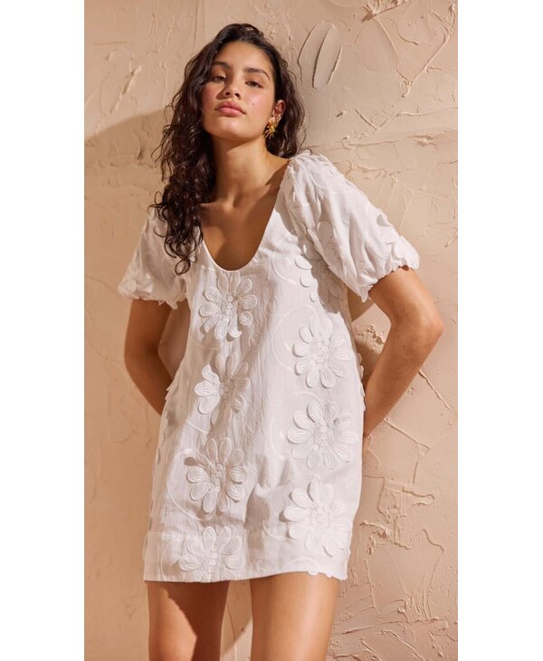 Mink Pink Alessia Smock Mini Dress