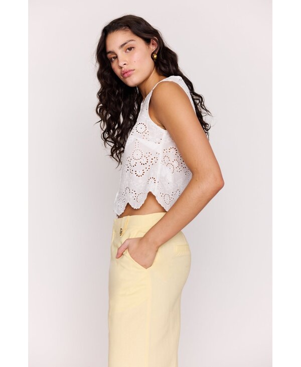 Mink Pink Tahlia Broidery Top