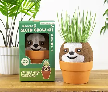 Sloth Grow Pal – All-in-One Grass-Growing Kit