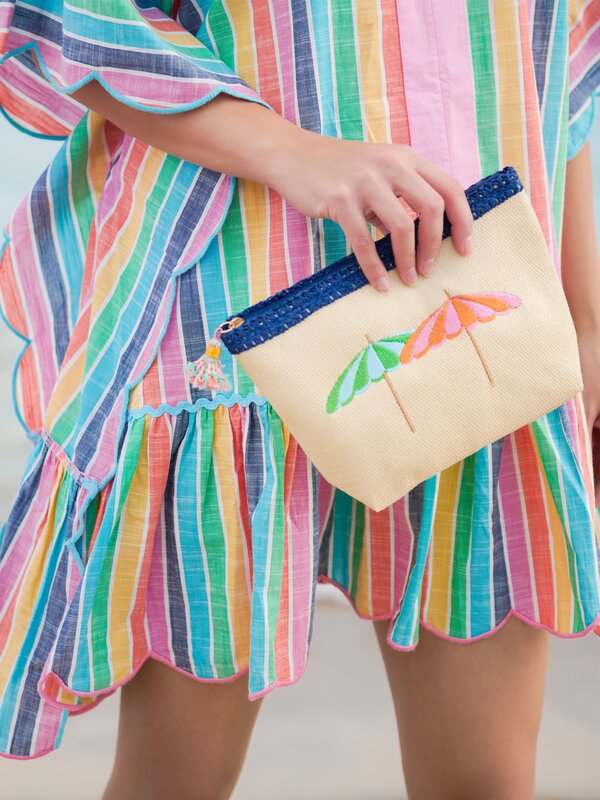 Shiraleah Capri Zip Pouch, Natural