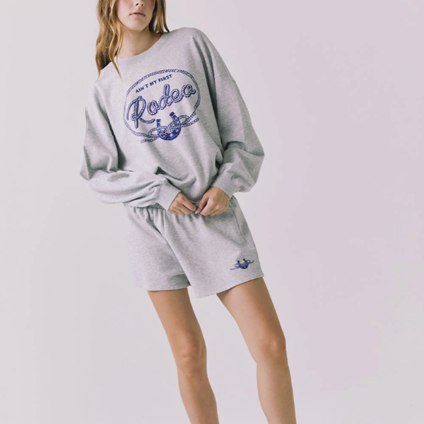 Chaser Ain't My First Shorts, Heather Grey