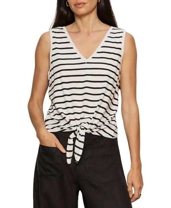 Sanctuary V Neck Tie Tank