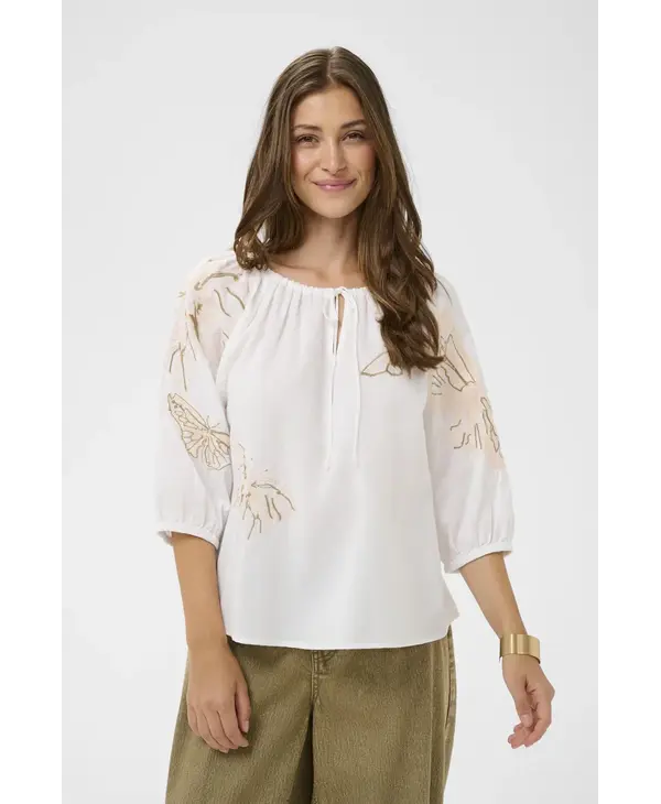 Cream CRBrianna Blouse