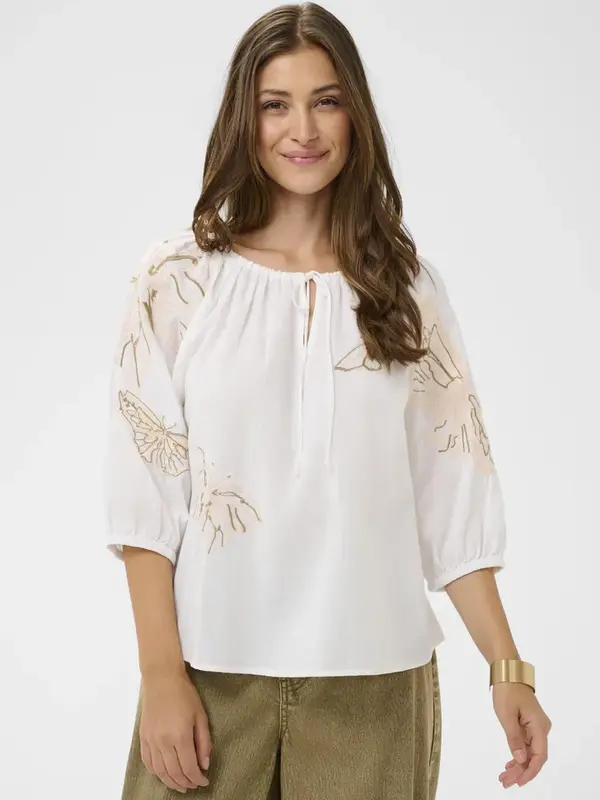 Cream CRBrianna Blouse
