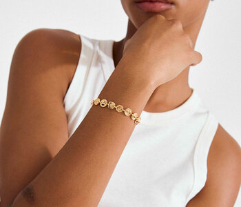 FIRE Crystal Coins Bracelet