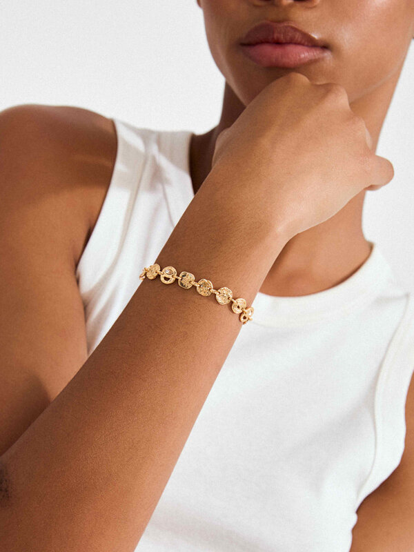 Pilgrim FIRE Crystal Coins Bracelet