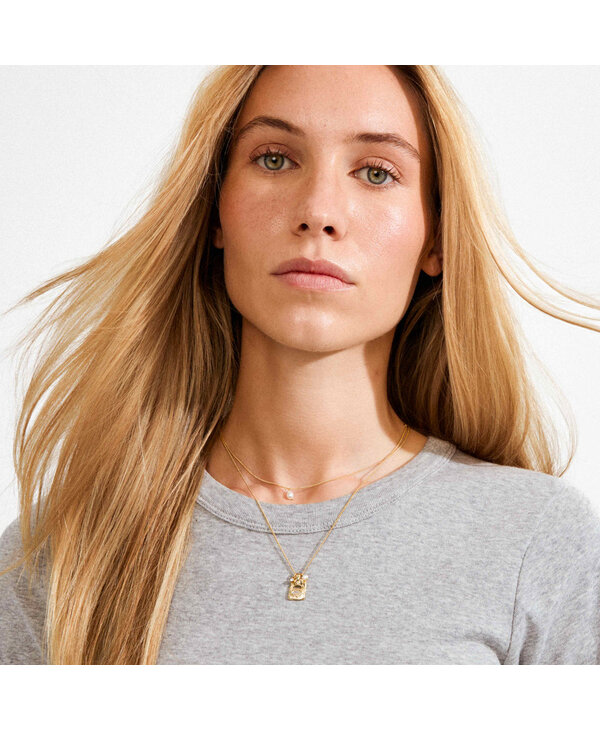 Pilgrim FIRE Crystal Pendant Necklace 2-in-1