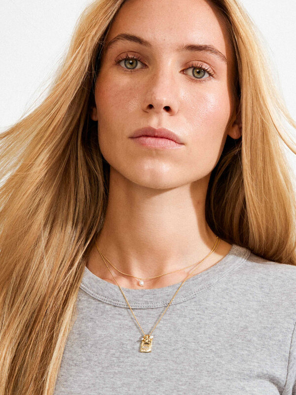 Pilgrim FIRE Crystal Pendant Necklace 2-in-1