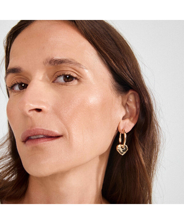 Pilgrim NOVA Heart Pendant Earrings