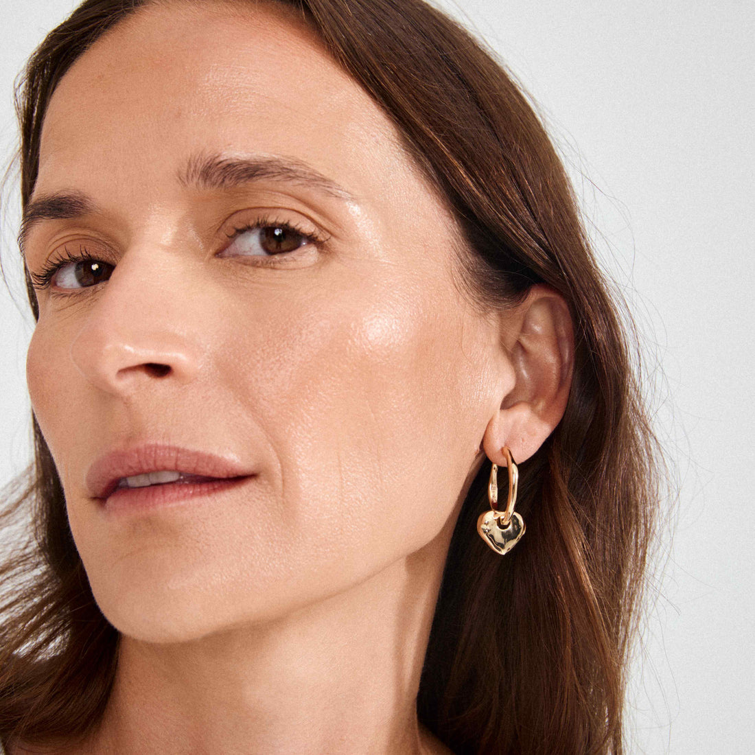 Pilgrim NOVA Heart Pendant Earrings