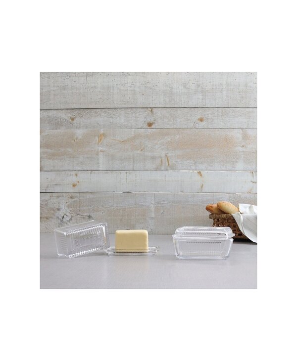 Harman Glass Butter Dish