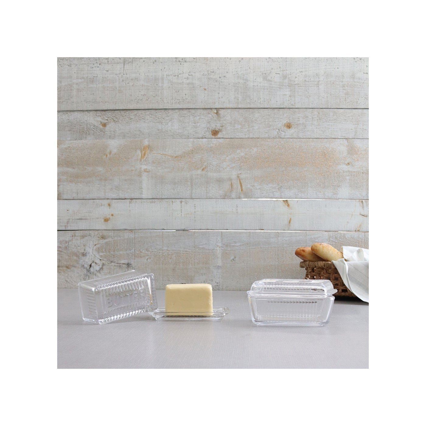 Harman Glass Butter Dish